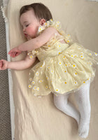 Load image into Gallery viewer, Yellow Daisy Tulle Frill Tutu Romper
