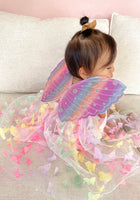 Load image into Gallery viewer, Kids little girls Camilla Butterfly Rainbow Tulle Dress - Pink
