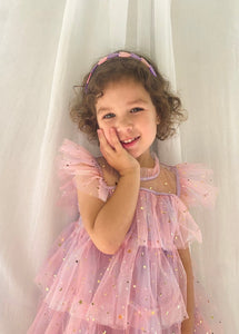Enchanted Tulle Princess Tulle Birthday Dress Purple