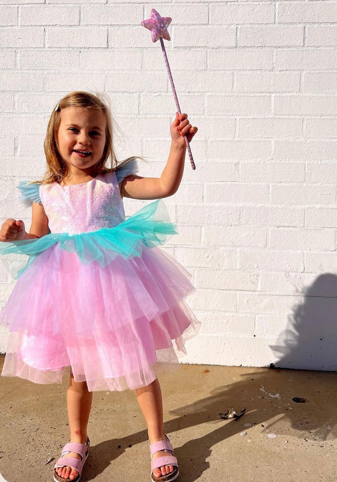 Kid little girl Candyland Tulle Tutu Birthday Dress