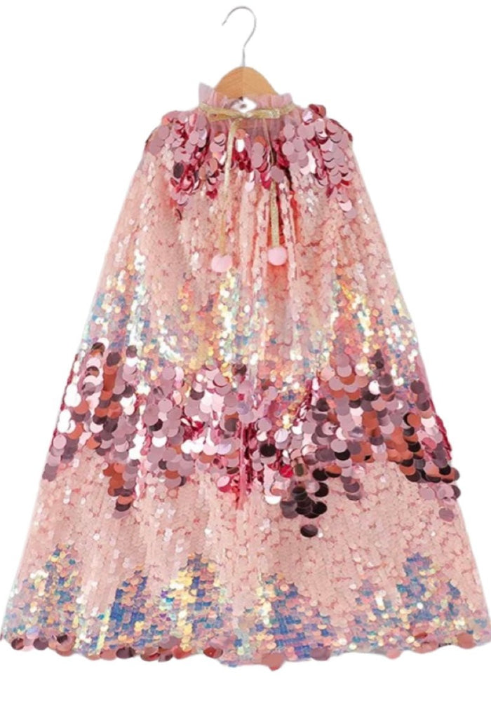 Kids little girl Mermaid Kids Cape Pink/Rose - Fox Baby & Co