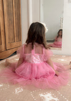 Load image into Gallery viewer, Kid little girl Bubblegum Pink Fairytale Birthday Tulle Dress
