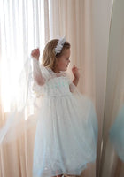 Load and play video in Gallery viewer, White Snow Princess Birthday Party Dress
