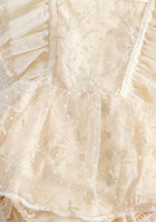 Load image into Gallery viewer, Gold Sparkle Birthday Frill Romper
