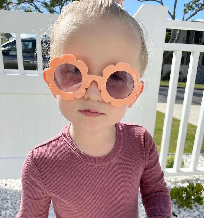 Baby Girl/ Kids Flower Sunglasses - Peach