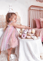 Load image into Gallery viewer, Kids little girls Arabella Tulle Fairy Birthday Dress - Rainbow Pink
