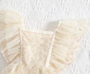 Gold Sparkle Birthday Frill Romper by