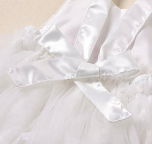 ‘ONE’ First Birthday Tulle Romper - White