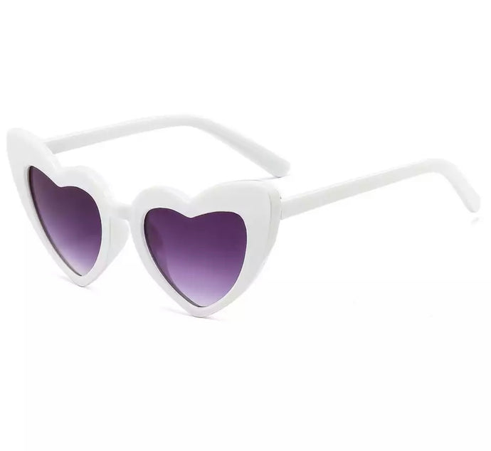 Baby/Kid Girl Love Heart Sunglasses - White