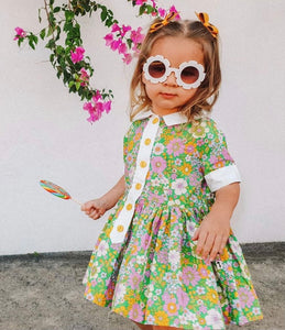 Baby Girl/ Kids Flower Sunglasses - White