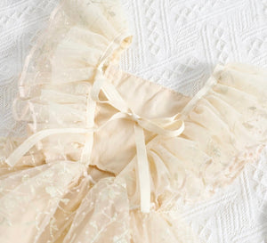 Gold Sparkle Birthday Frill Romper