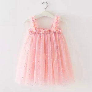 Kids little girls Arabella Tulle Dress - Pink Sparkle