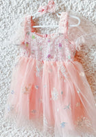 Load image into Gallery viewer, Kid little girl Arielle Fairy Tulle Sparkle Dress
