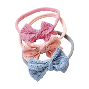 Mini Lace Ribbon Bow Headband