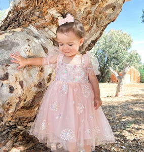 Kid little girl Arielle Fairy Tulle Sparkle Dress