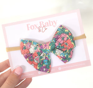 Summer Floral Bow