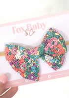 Load image into Gallery viewer, Summer Floral Bow
